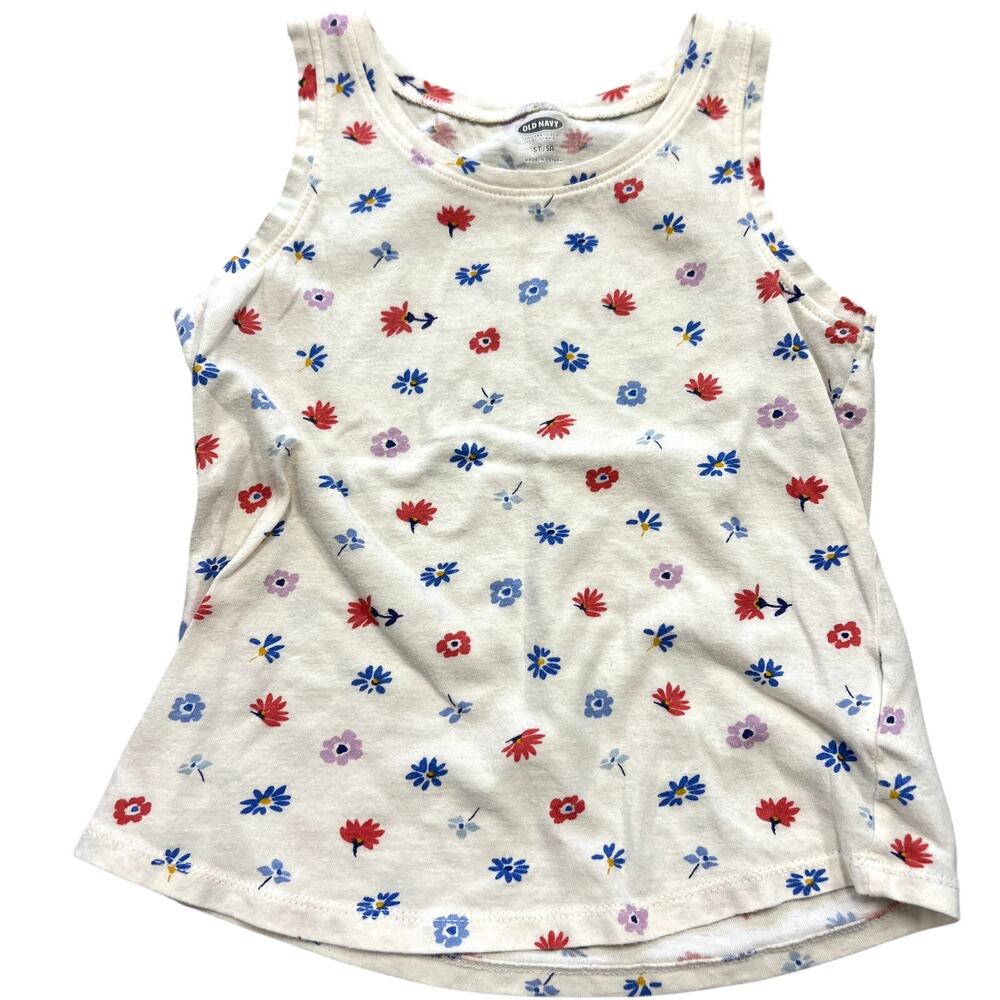 Old Navy Girls Floral Tank Top Size 5T